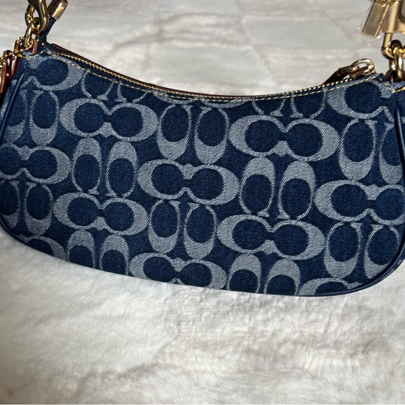 Coach Y2K style Denim Ashton Baguette Bag - Picture 5 of 7